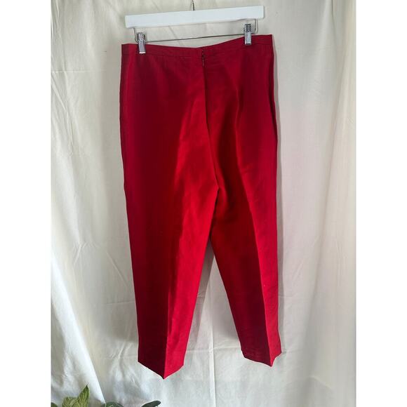 Annie Alexander Red High-Waisted Pants - Size 8 - Picture 2 of 3